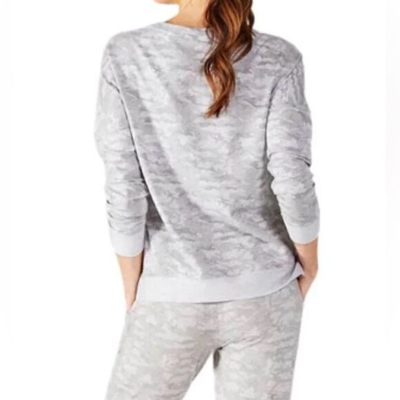 TASC Light Grey Camouflage Riverwalk French Terry Casual Long Sleeve Sweatshirt - Picture 3 of 12